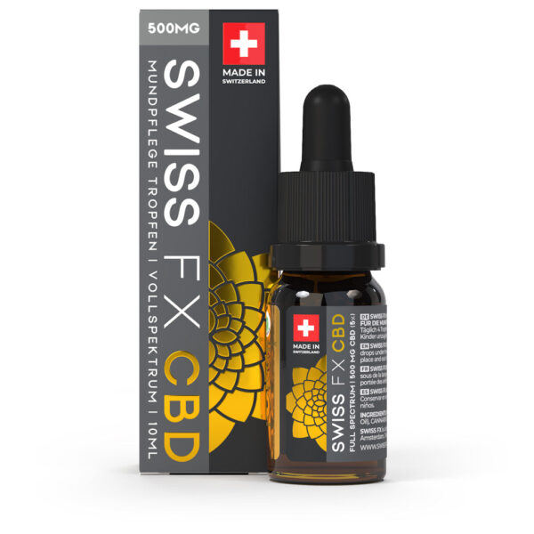 SWISS FX VOLLSPEKTRUM MUNDPFLEGE CBD ÖL 5% 10ML